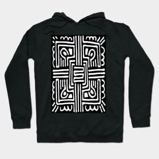 Black & White Mandala Pattern Hoodie